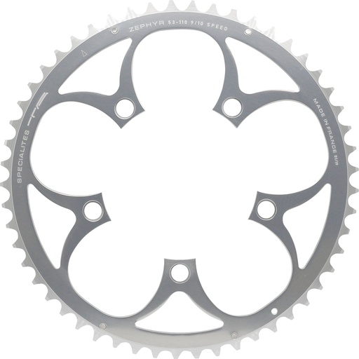 SPECIALITES TA CHAINRING ZEPHYR (9S/10S) PITCH 110 OUTER SILVER (SHIMANO/SRAM COMPACT)