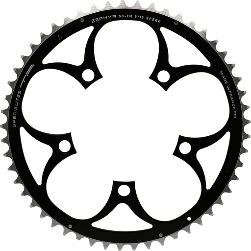 SPECIALITES TA CHAINRING ZEPHYR (9S/10S) PITCH 110 OUTER BLACK (SHIMANO/SRAM COMPACT)