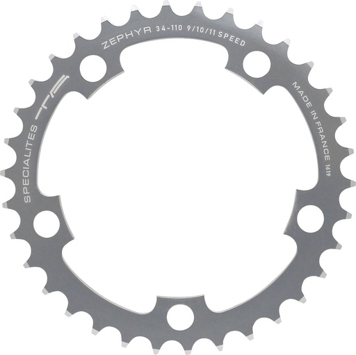 SPECIALITES TA PLATEAU ZEPHYR (9S/10S/11S) PAS 110 INTÉRIEUR ARGENT (SHIMANO/SRAM COMPACT)