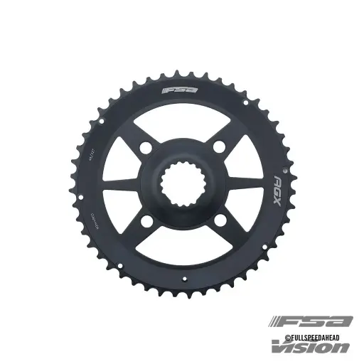 [370-0143004050] FSA CHAINRING (AGX+ GOSSAMER PRO 2X) DIRECT MOUNT PITCH 120 48T (WA741) N11 (4-BOLT CONNECTION) BLACK