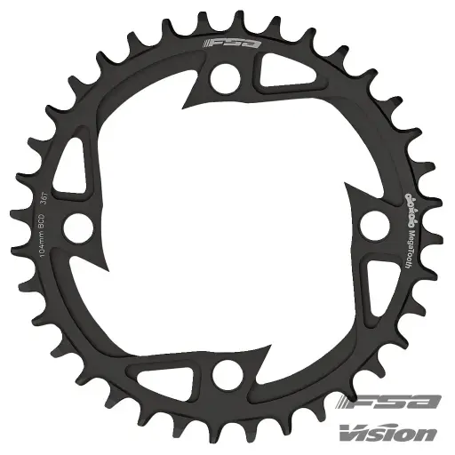 [380-0353014050] PLATEAU FSA (MEGATOOTH EN ALLIAGE E-BIKE) 1X POINT 104 48T (WB451A) FORME EN V