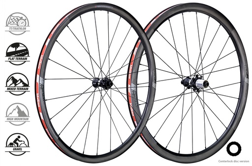[710-0162111031] VISION WIELSET CARBON SC 30 AGX i23 DISC CL SHIMANO 11 (TUBELESS READY CLINCHER) B2