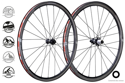 [710-0162116031] VISION WIELSET CARBON SC 30 AGX i23 DISC CL SRAM XDR (TUBELESS READY CLINCHER) B2