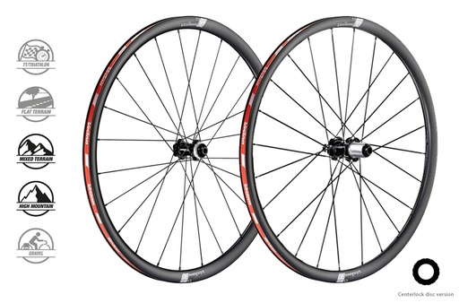 [710-0124116030] VISION WIELSET CARBON SC 30 DISC CL SRAM XDR (TUBELESS READY CLINCHER)