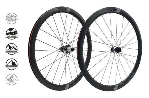 [710-0092111033] VISION WHEELSET CARBON SC 40 DISC CL SHIMANO 11 (TUBELESS READY CLINCHER) B2