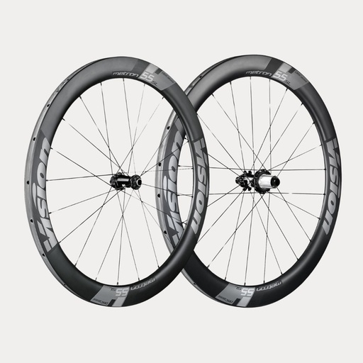 [710-0047231030] VISION WIELSET METRON 55 SL DISC CL SHIMANO 11 (TUBULAR) CARBON/GRIJS