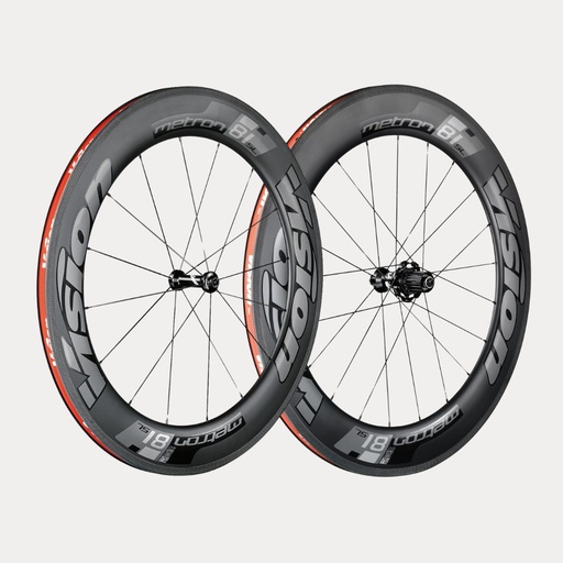 [710-0020191032] VISION WIELSET METRON 81 SL RB SHIMANO 11 (TUBELESS READY CLINCHER) A9 CARBON/GRIJS