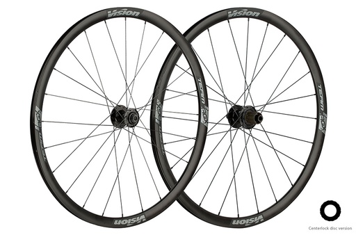 [710-0140091010] PAIRE DE ROUES VISION TEAM 30 AGX i23 DISC CL SHIMANO 11 (PNEU TUBELESS READY) B1