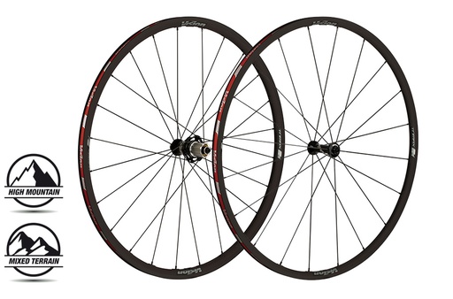 [710-0060011110] PAIRE DE ROUES VISION TRIMAX 25 KB RB SHIMANO 11 (TUBELESS READY CLINCHER) V18