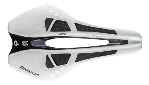 DIMENSION DE SELLE PROLOGO TRI BLANC (RAIL T-IROX) CPC AIRING 143MM