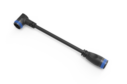 [24010411001000] SYSTÈME MAHLE X20/X30 - CONNECTEUR RA2 90° CÂBLE POUR RALLONGE DE BATTERIE EXTERNE E185 (110MM)