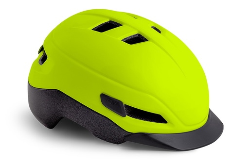 [3HM113M0GL1] MET HELM URBAN GRANCORSO (SAFETY) FLUOR YELLOW