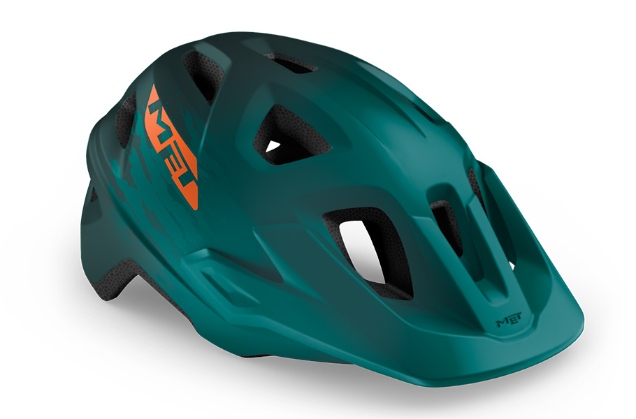 MET HELM MTB ECHO GROEN/ORANJE MATT