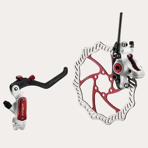 [TRP-10-0013_ASTUK] TRP FREINS VTT DASH CARBONE POST MOUNT 160 ROTOR (PAIRE) BLANC