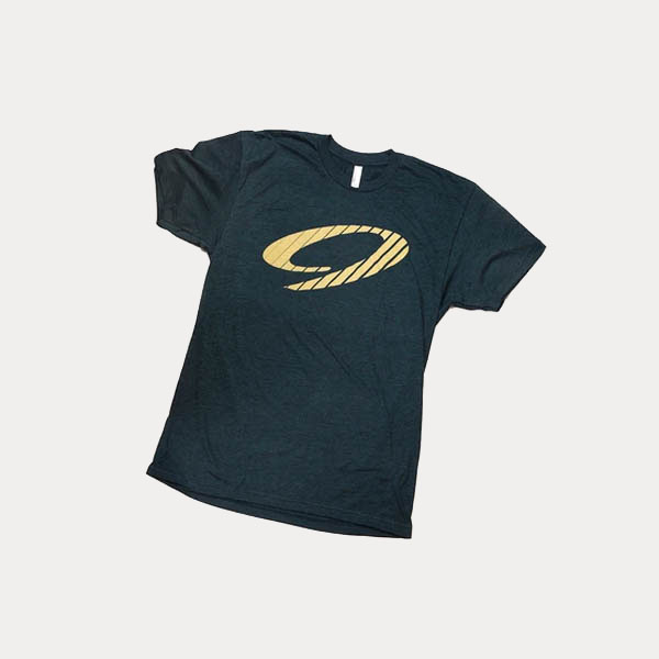 NINER T-SHIRT - NINE LOGO TECH TEE - BLACK AQUA