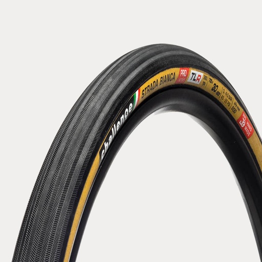 CHALLENGE OUTSIDE TIRE GRAVEL STRADA BIANCA {PRO} {TLR} (OPEN TUBULAR) BLACK/TAN